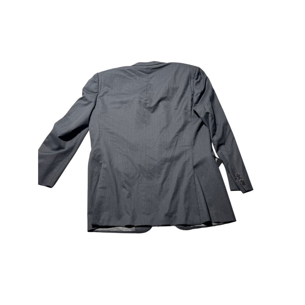 Ermenegildo Zegna Blazer Jacket Mens 56L Gray Wool Roma Fit Notch Lapel Lined - Picture 5 of 15